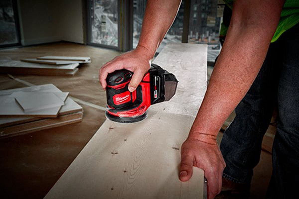Milwaukee 2648-21 - M18 5" 7000-12000 OPM Cordless Variable Speed Random Orbital Sander Kit