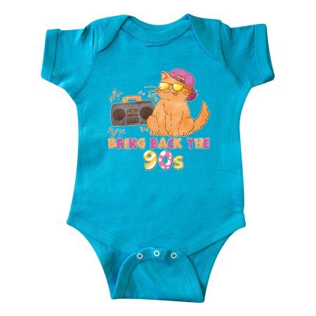 

Inktastic Bring Back The 90s Cool Orange Cat Gift Baby Boy or Baby Girl Bodysuit