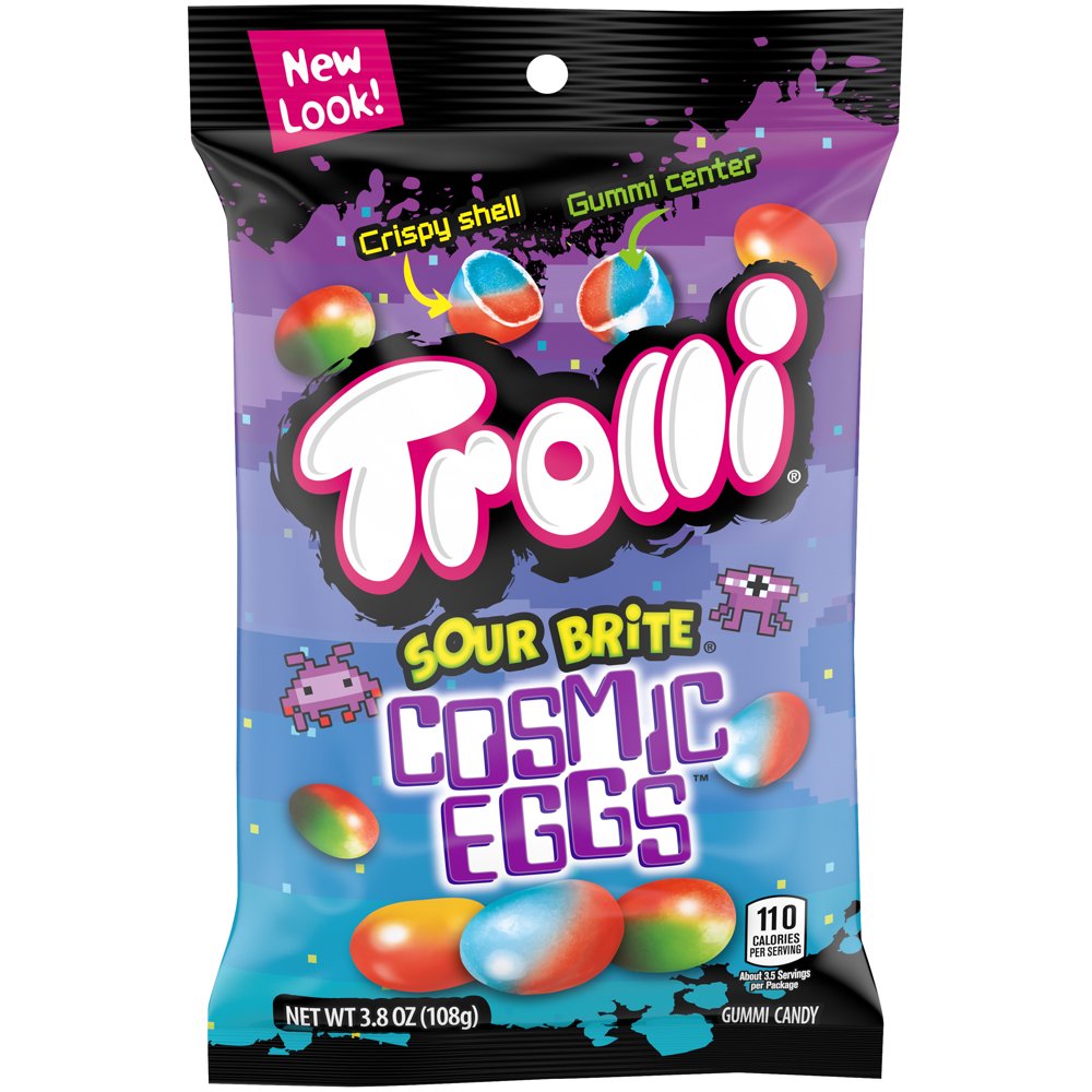 Trolli Sour Brite Cosmic Eggs Gummy Candy, 3.8 oz - Walmart.com