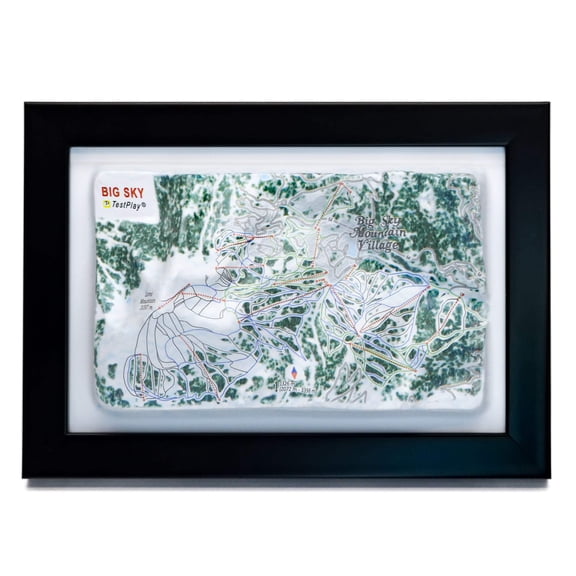 Big Sky Ski Resort 3D Raised Relief Map