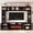 Black, variant on DRNANLIT Wall Unit Entertainment Center with Bookshelves for TVs up to 80", Modern TV Stand Media Console with Electric Fireplace & Adjustable Shelves, White