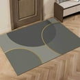 thumbnail image 1 of Xiao Hua Alfombra de baño, antideslizante, de felpa, peluda, lavable a máquina, para suelo, bañera y ducha, color gris, 40,6 x 60,9 cm, 1 of 5