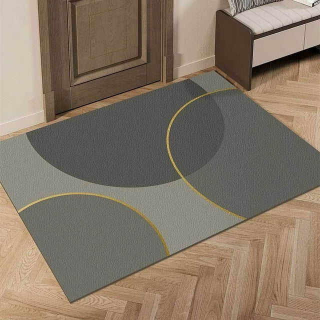 Xiao Hua Alfombra de baño, antideslizante, de felpa, peluda, lavable a máquina, para suelo, bañera y ducha, color gris, 40,6 x 60,9 cm