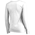 thumbnail image 3 of Women's White NYU Violets Dora Long Sleeve T-Shirt, 3 of 3
