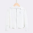 thumbnail image 2 of ZACPNCV Girls Sun Protection Jacket Kids UPF 50+ Long Sleeve Zip Up Hoodie Jacket Cooling Shirt White 4-5 Years, 2 of 4