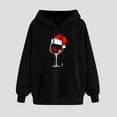 thumbnail image 2 of Timegard Chandails en Molleton de Noël pour Femmes Imprimé Manches Longues Chandails à Capuchon Chandail Tops Automne Hiver Mode, 2 of 3