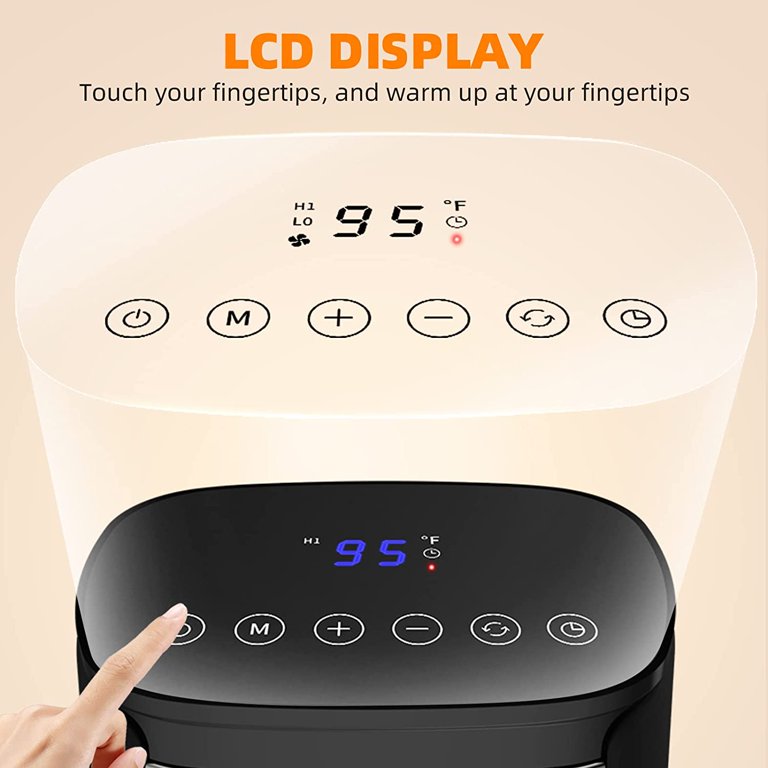 Fanximan Electric Space Heater for Indoor Use, 1500W Adj Thermostat and  Overheat Protection, Remote Control Smart Timer Energy Efficient Heaters,  Ceramic Fast Heater for Desktop, Bedroom, Home Office - Walmart.com