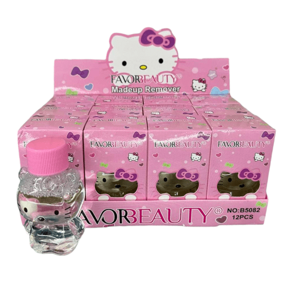 Set de 12 piezas de Desmaquillante Liquido Favorbeauty Hello Kitty