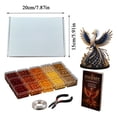 thumbnail image 4 of 3D Beaded Phoenix DIY Kit, All-in-One 3D Bead Art Project for Creating Eye-Catching Phoenix Decor, Enjoyable Screen-Free Craft Activity (Blue&Red&Stars), 4 of 9