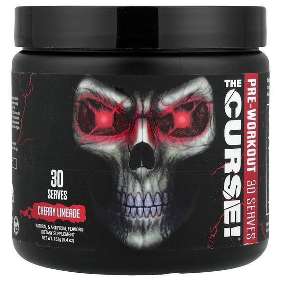 JNX Sports® The Curse Pre Workout Powder Cherry Limeade Pre Workout Mix for Energy and Focus, 30 Serves