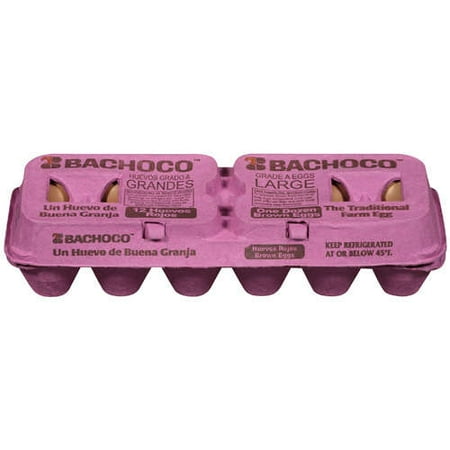 Bachoco: Large Grade A White Eggs, 12 ct