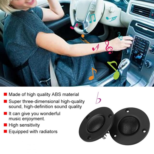 Tweeter Speaker,2Pcs 25-core 25W B7 Pure Silk Film Dome Tweeter Treble Speaker Loudspeaker Diaphragm