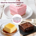 thumbnail image 6 of 100 Pcs Mini Square Baking Cups, Aluminum Foil Cake Boxes with Lids, Disposable Ramekins Cupcake Pans, Individual Dessert Containers for Parties, Weddings, Birthdays, Pink, 6 of 6