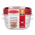thumbnail image 1 of 2pz Recipiente Alimentos Rubbermaid Tuper Plástico, 1.25 Tz Rubbermaid Easy Find Lids, 1 of 2