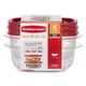 thumbnail image 1 of 2pz Recipiente Alimentos Rubbermaid Tuper Plástico, 1.25 Tz Rubbermaid Easy Find Lids, 1 of 2