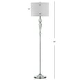 thumbnail image 3 of SAFAVIEH Savannah 60 in. Glam Clear Crystal Floor Lamp with 100% Off-White Cotton Shade, 3 of 7