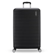 American Tourister Stratum 3.0 Large Hardside Checked Suitcase with Spinner Wheels - Black