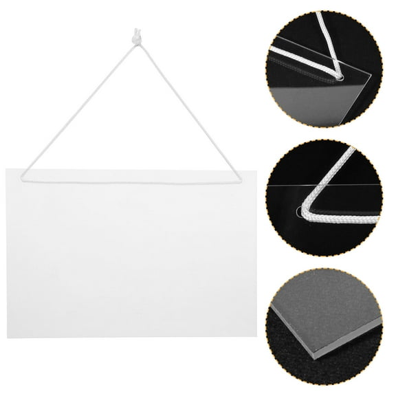 HEMOTON Transparent Acrylic Memo Board for Home Use Sharing and Message Reminders 12 x 8 Inches