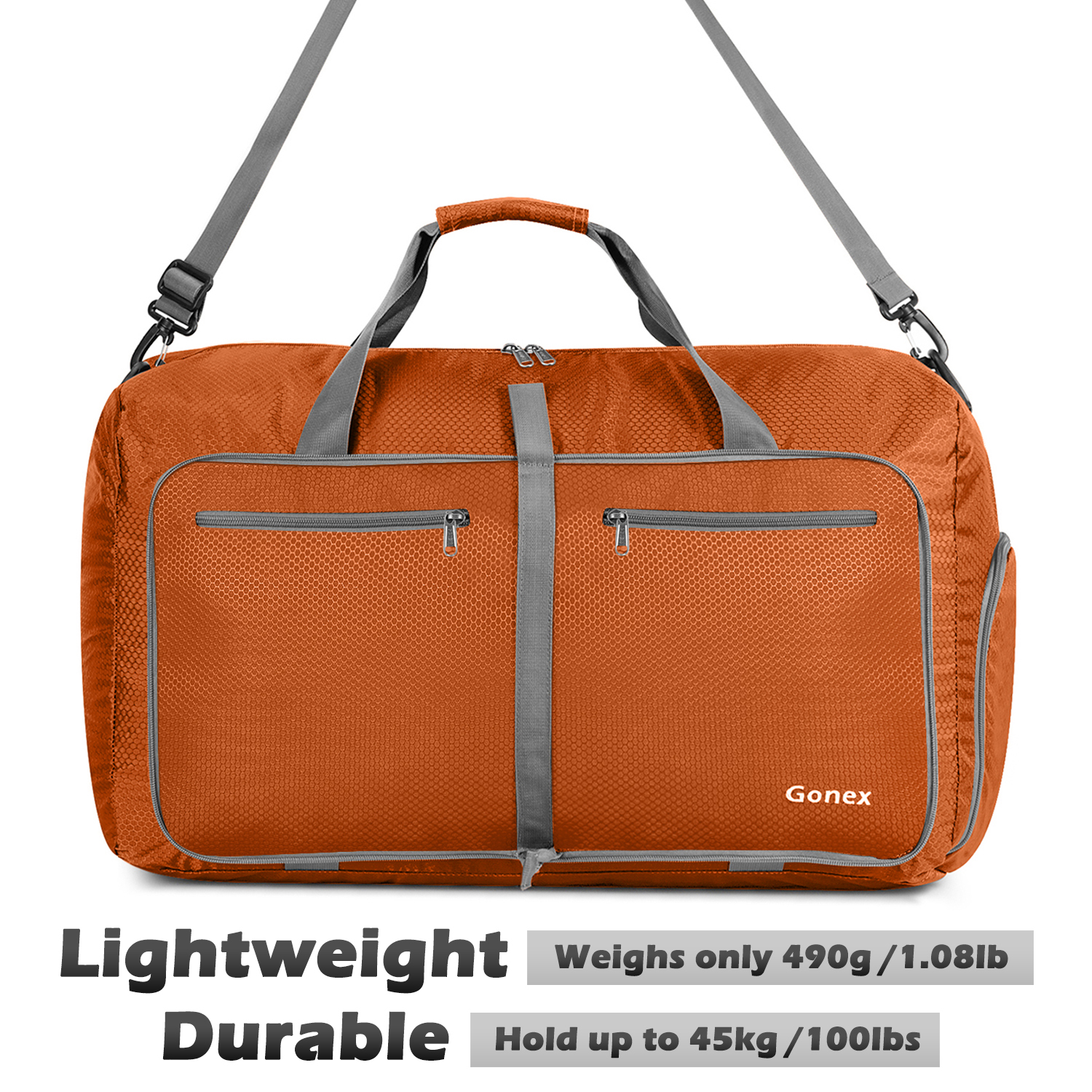 gonex 40l packable travel duffle bag