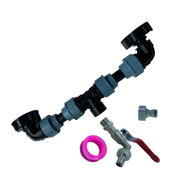 Adaptador para tanque IBC, accesorio para manguera de rosca gruesa para grifo de jardín B