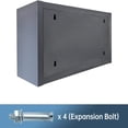 thumbnail image 4 of Studyset Wall Mounted Storage Cabinet,Metal Garage Cabinet with Doors,Garage Storage, Medicine, Steel Utility, Floating Tool Cabinet,Assembly Required Gray, 4 of 6