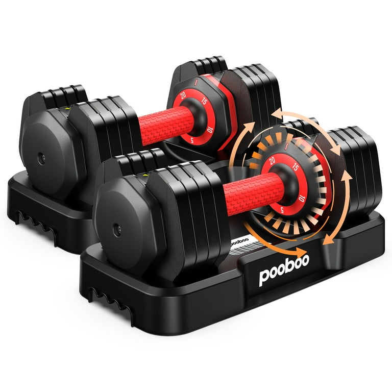 Quick Dumbbells 1個目（ターダン） LNOW Adjustable Dumbbells 5-in-1, 5/10/15/20/25lb Set, Quick