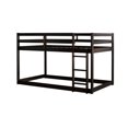 thumbnail image 2 of Espresso Twin over Twin Loft Bed, Low - Height Design for Versatile Utilization - Extra Storage Space to Keep Bedroom Tidy, 2 of 2