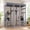 Gray - A, variant on Aukfa 70"H Wooden Outdoor Cat Catio with Waterproof Roof, Large Cat Enclosure for Multiple Cats,Gray