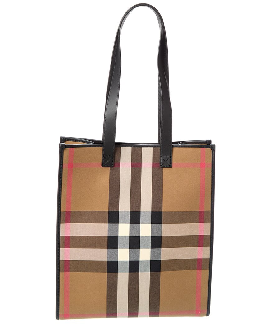 Burberry MD London Nova Check Tote Bag Red Medium - Walmart.com