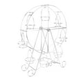 thumbnail image 3 of Cupcake Display Rack Iron Rotatable Eight Cupcakes Wheel Cupcake Stand for DIY Birthday Party, 3 of 9