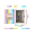 thumbnail image 6 of Case for Amazon Kindle Fire HD 10 / Fire HD 10 Plus 11th Generation 2021 Case, Shockproof Cover with Pencil Holder Kickstand Hand & Shoulder Strap, 6 of 7