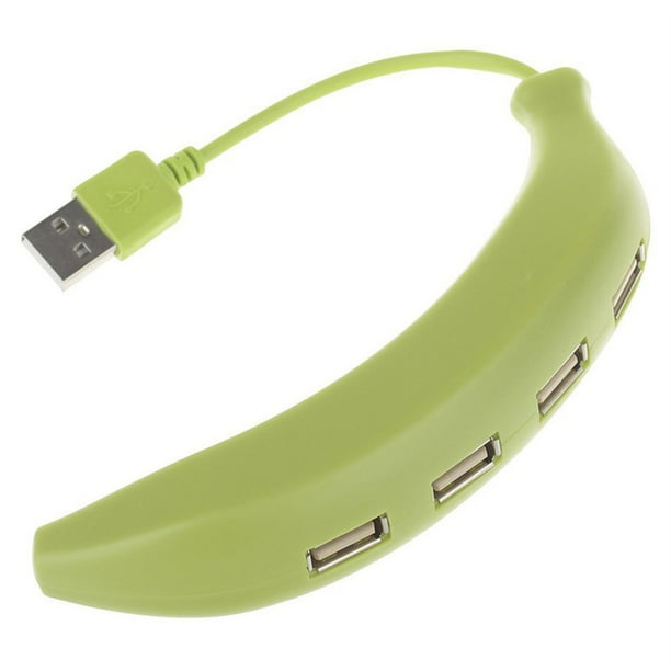 Amzcrzy Electrónica para hombres Organizador de electrónica Cámara digital Divisor USB de 4 puertos 1 en 4 Mini Banana Hub Accesorios para juegos Gadgets para hombres Tecnología