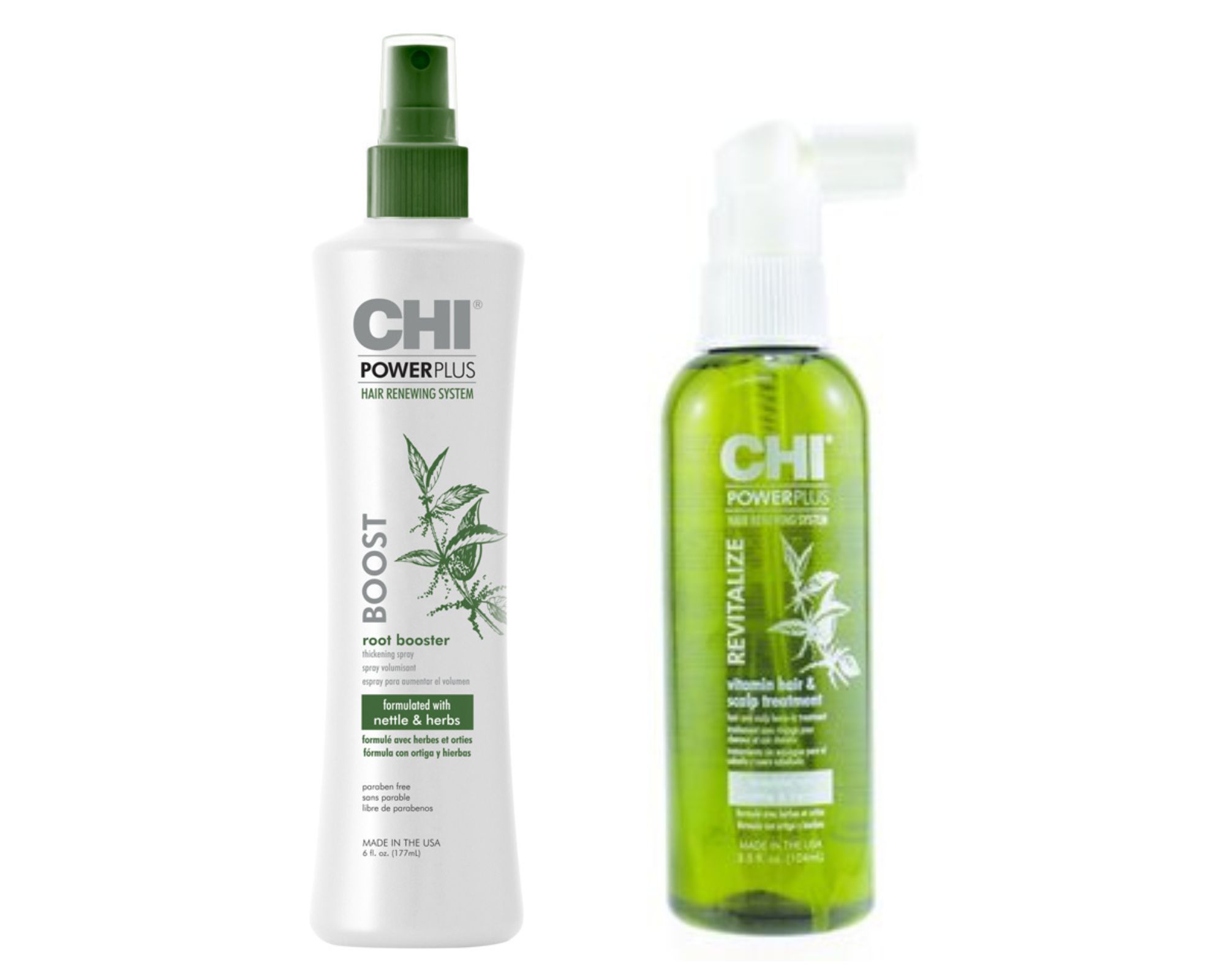 CHI Powerplus Vitamin Hair&Scalp Treatment 3.5 oz + Root Booster 6 oz