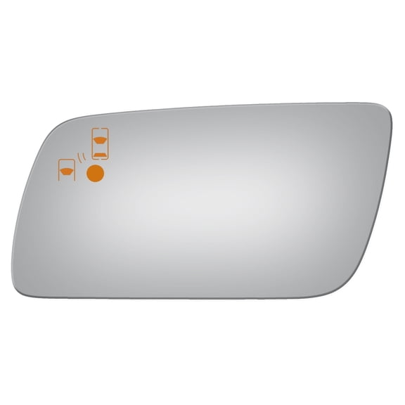 Flat Driver Side Replacement Mirror Glass for 2012-2019 Ford Flex W/O Baking Plate