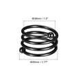 thumbnail image 2 of Uxcell Metal Napkin Rings 6Pcs Spiral Napkin Ring Holder Buckle for Dining Table Black, 2 of 5