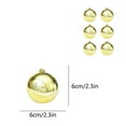 thumbnail image 3 of VQPeo 6 Pcs Christmas Ornaments Balls Large Christmas Decorations Xmas Tree Shatterproof Big Christmas Ball Ornaments with Hanging Loop for Wedding Holiday Party Indoor Outdoor Decor, 3 of 5