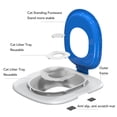 thumbnail image 5 of BIMZUC Cat Toilet Training Kit Reusable Pet Seat Trainer Urinal Removable System for Home Shop Blue 16.14 inches / 41 cm Durable Litter Box Alternative Premium Feline Potty Essential, 5 of 9