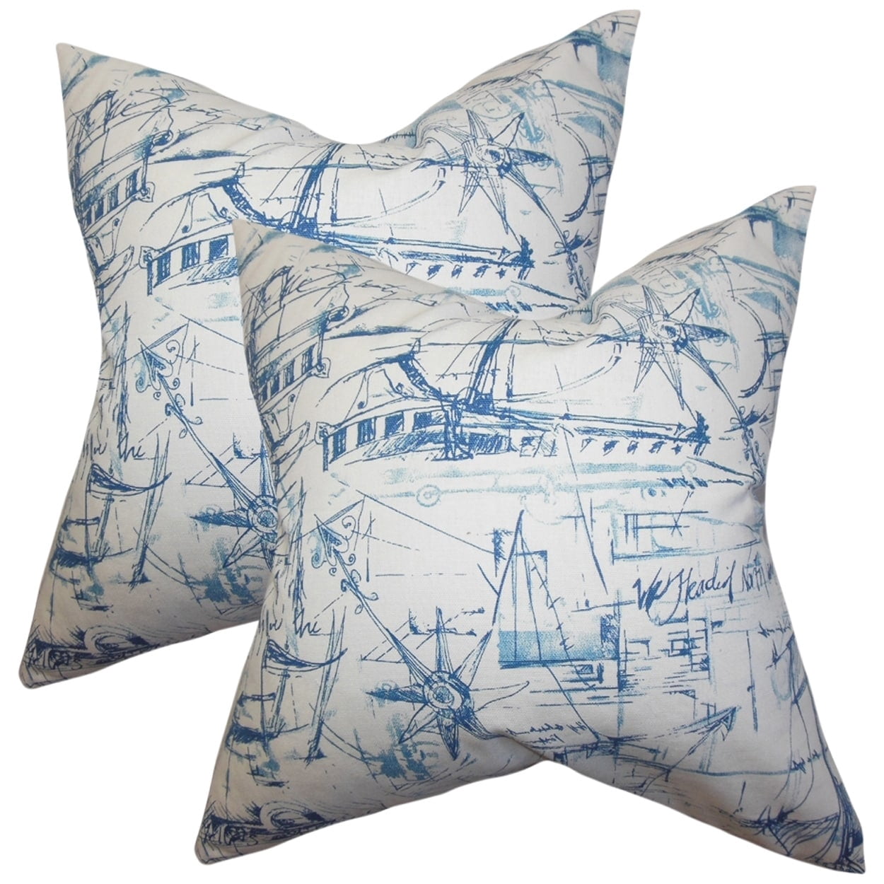 The Pillow Collection Set of 2 Hobson Coastal Throw