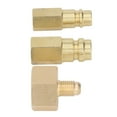 thumbnail image 1 of Piezas de Adaptador de Modernización, Kit de Adaptador de Aire Acondicionado de Interruptor 1/4 en la Conversión de Cobre de Hilo Femenino Dorado para R134a, 1 of 7