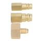 thumbnail image 1 of Piezas de Adaptador de Modernización, Kit de Adaptador de Aire Acondicionado de Interruptor 1/4 en la Conversión de Cobre de Hilo Femenino Dorado para R134a, 1 of 7