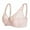 Beige, variant on Women's Scalloped Lace Bra Embroidery Floral Bralette Underwire Minimizer Bras Unlined 3/4 Cups Bra Non-Padded Plus Size Push up Brassiere