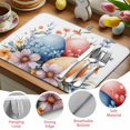 thumbnail image 2 of Dish Drying Mat for Kitchen Countertop, Spring Flower Absorbent Microfiber Dish Mat Reversible Quick Dry Non Slip Draining Mat Kitchen Drying Pad for Dishes, Utensils 18x24 Inch Easter Cute Egg, 2 of 9