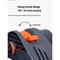 thumbnail image 2 of Emlimny Oscillating Sprinkler with 19-Hole Brass Nozzle 4-Way Adjustable Spray Oscillating Sprinkler, Garden Tool for Lawns up to 4,000 sq.ft,Heavy Weight Base, Built-in Spray Jet Cleaning Needle, 2 of 7