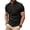 Black, variant on Yungyresw Mens Polo Shirt Short Sleeve Henley Collar Shirt Contrast Color Trim Pocket Polos for Summer Tops