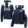 Team USA Women's 2020 Tokyo Olympics Color Block Full-Zip Track Jacket - Navy/White