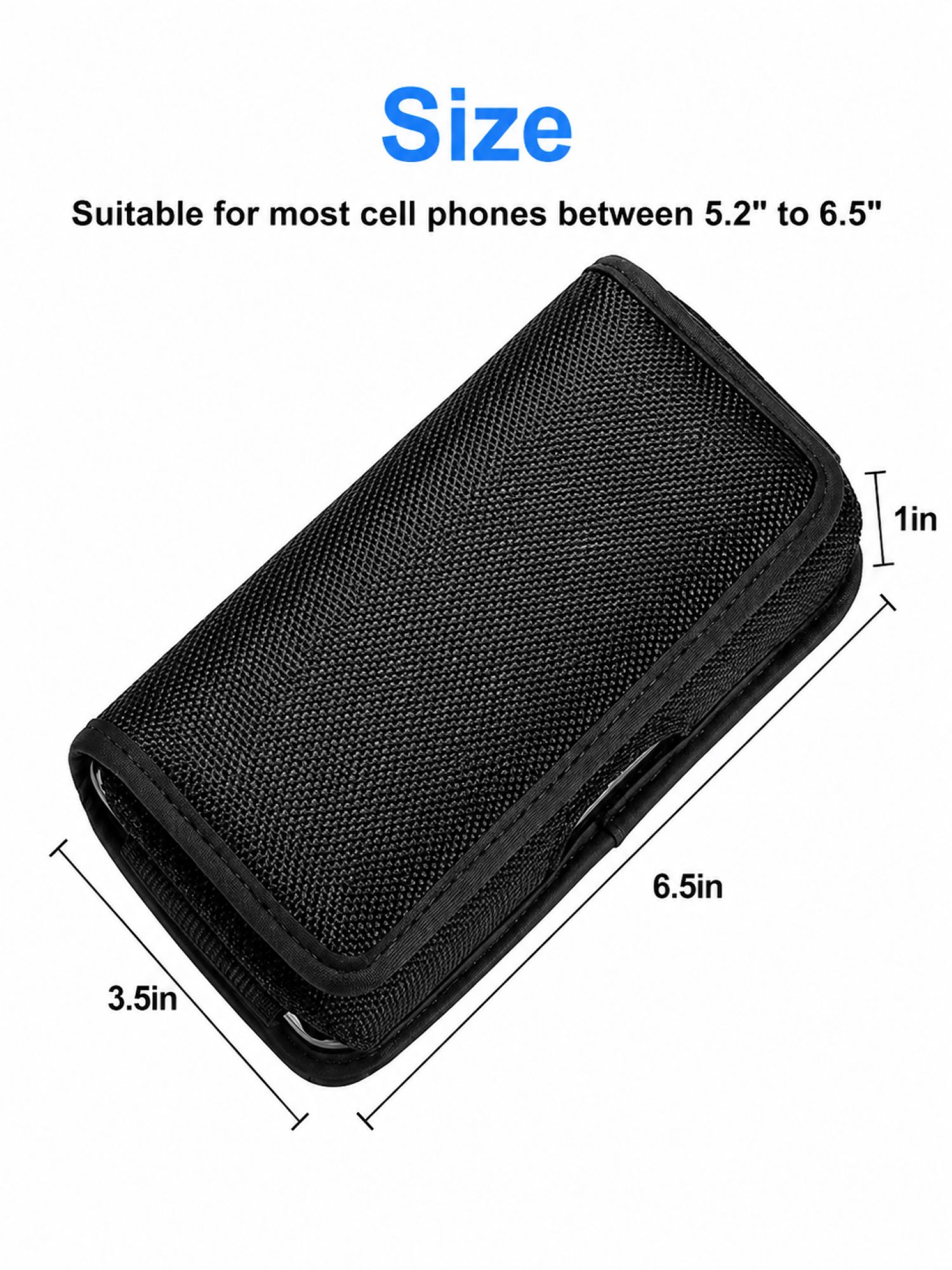 EEEkit Universal Belt Clip Phone Holster – Black photo 2