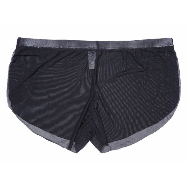 Cinvoph Mens Sexy Boxer Briefs Mesh Breathable Underwear Stretch Soft Full Coverage Underwear