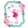 Floral Fairy Sparkle 4 1/2"W x 6"H Invitations,Pack of 8,3 packs