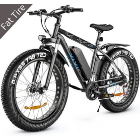 VIVI 26" 4.0 Fat Tire Electric Bike, 500W Adults E Bike, 48V 12.5Ah Removable Li-Ion Battery, Professional 7-Speed, Electric Mountain Bicycle/Beach Bike/Snow Bike