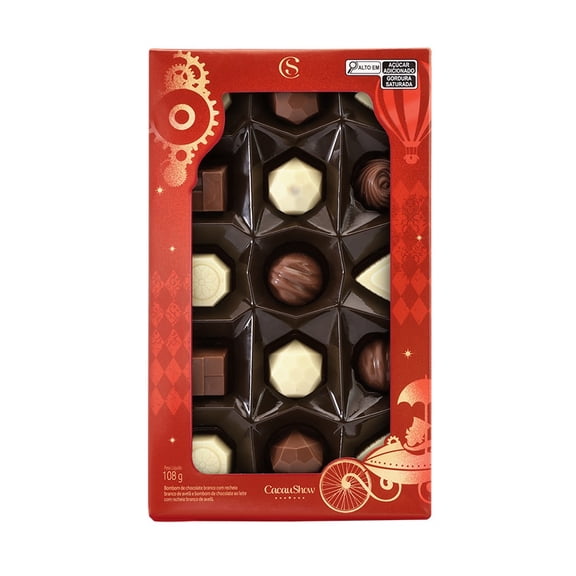 Cacau Show Mini Show Classic Assorted Chocolate Box 108g (3.8 oz)